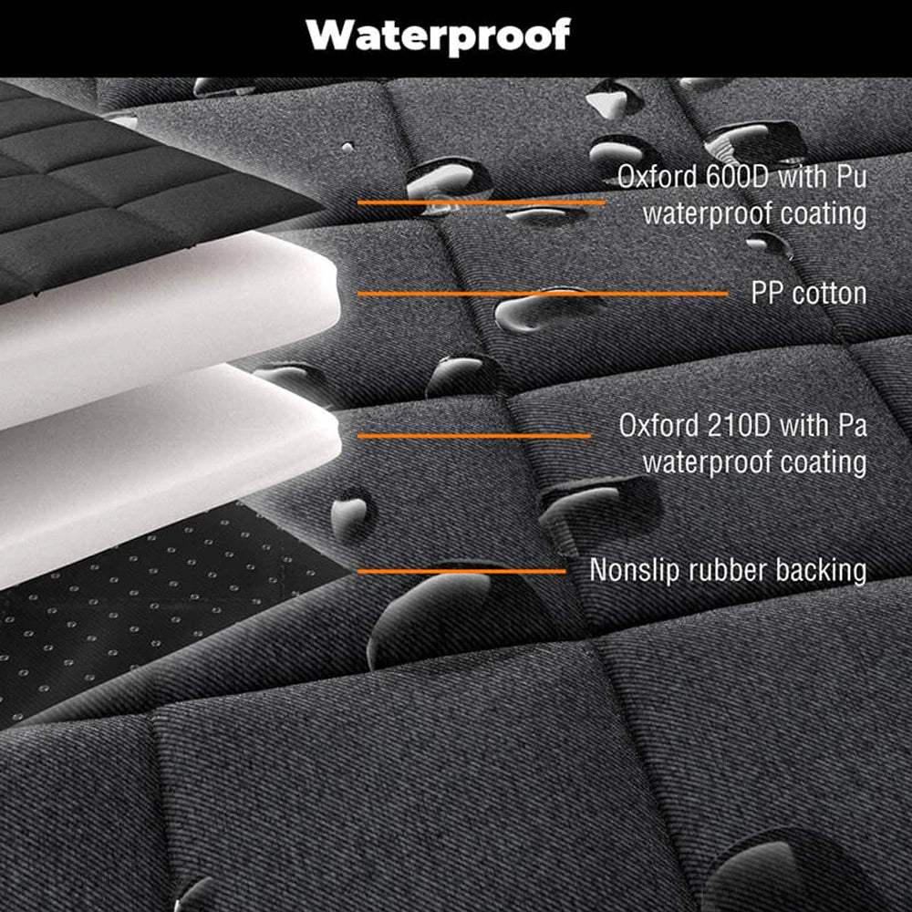 Waterproof Dog Car Seat Cover Pad Double-Sided Fabric Kennel Pet Supplies Travel Car Seat Protector Anti-Scratch Mat