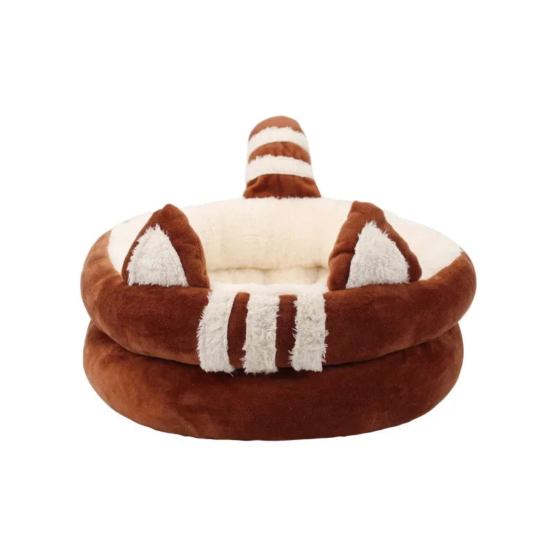 Soft Cat Ear Nest Pad, Warm Basket Cushion