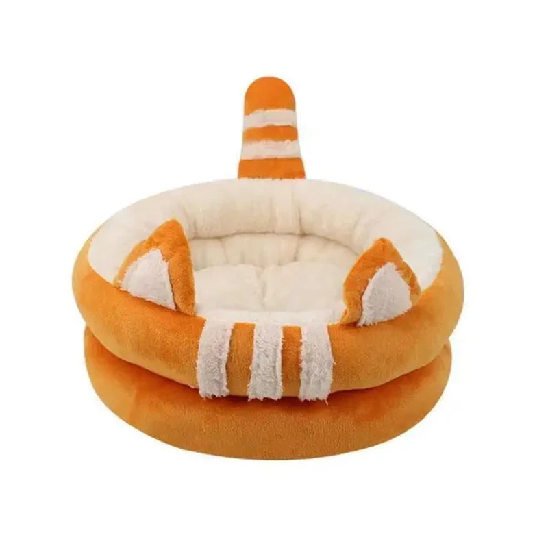 Soft Cat Ear Nest Pad, Warm Basket Cushion