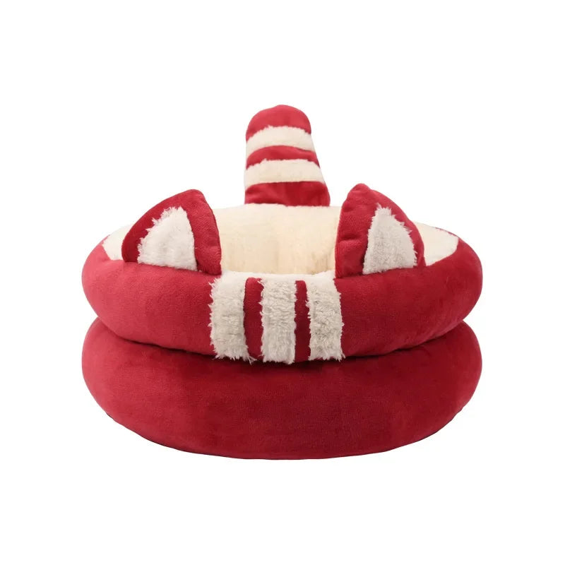 Soft Cat Ear Nest Pad, Warm Basket Cushion