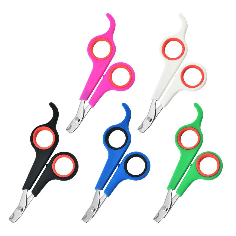 Multicolor Pet Nail Clippers Scissors Dog Cat Grooming Nail Clippers Stainless Steel Puppy Claw Toe Trimmer Cutter Pet Supplies