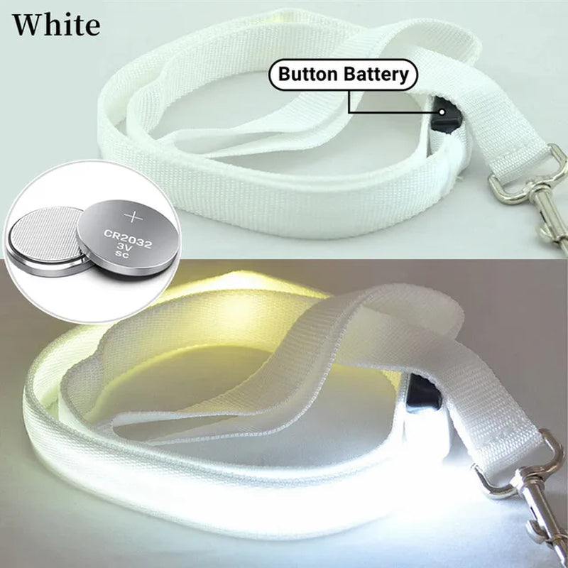 Led Pet Dog Leash Rope with Light Luminous Lead Leash USB Charging for Dog Safety Flashing Glowing Collar Harness Accessories