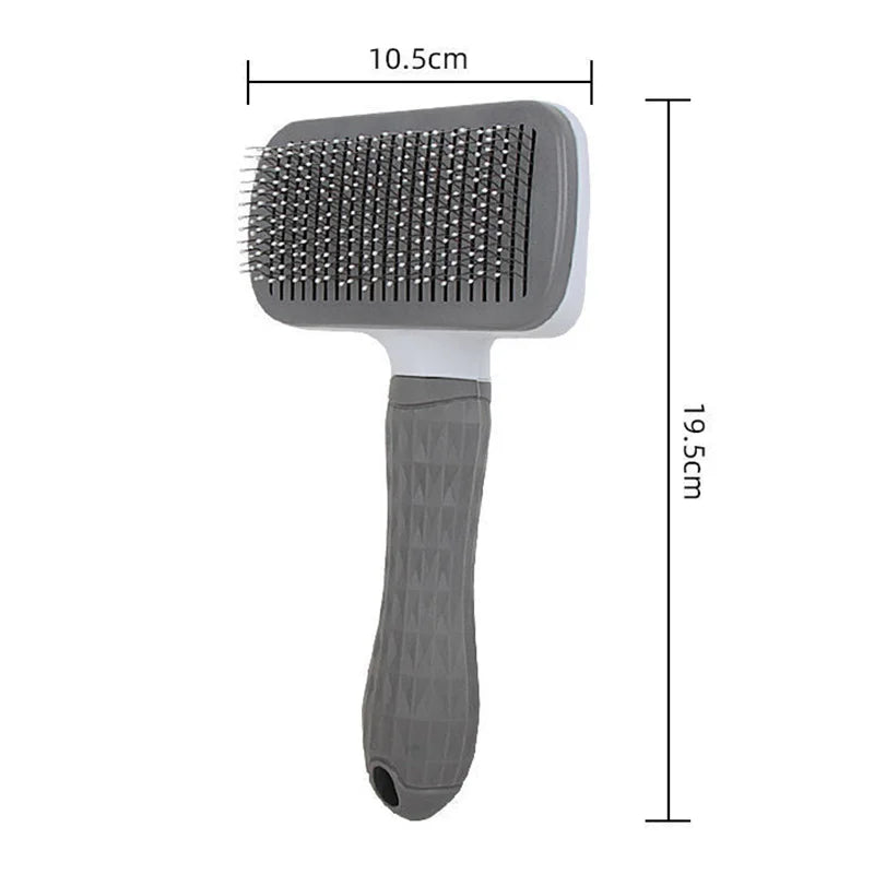 Pet Dog Hair Brush - Stainless Steel Comb for Long Hair Dogs