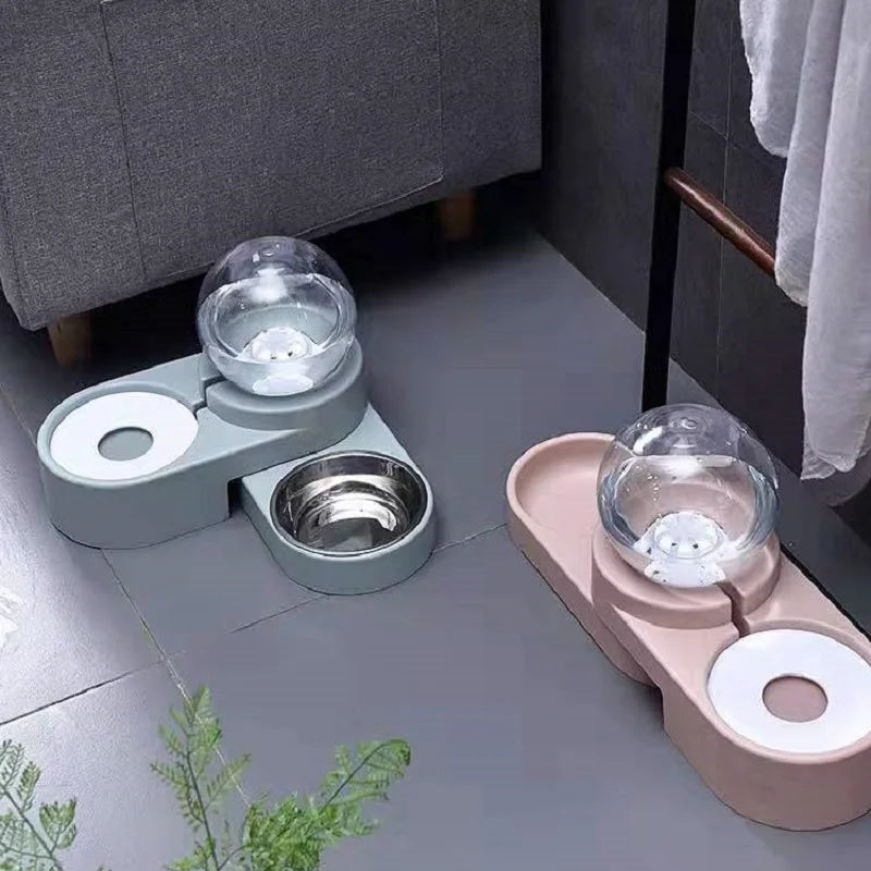 New Bubble Pet Dog Bowls, Water Fountain Automatic Pet Feeder