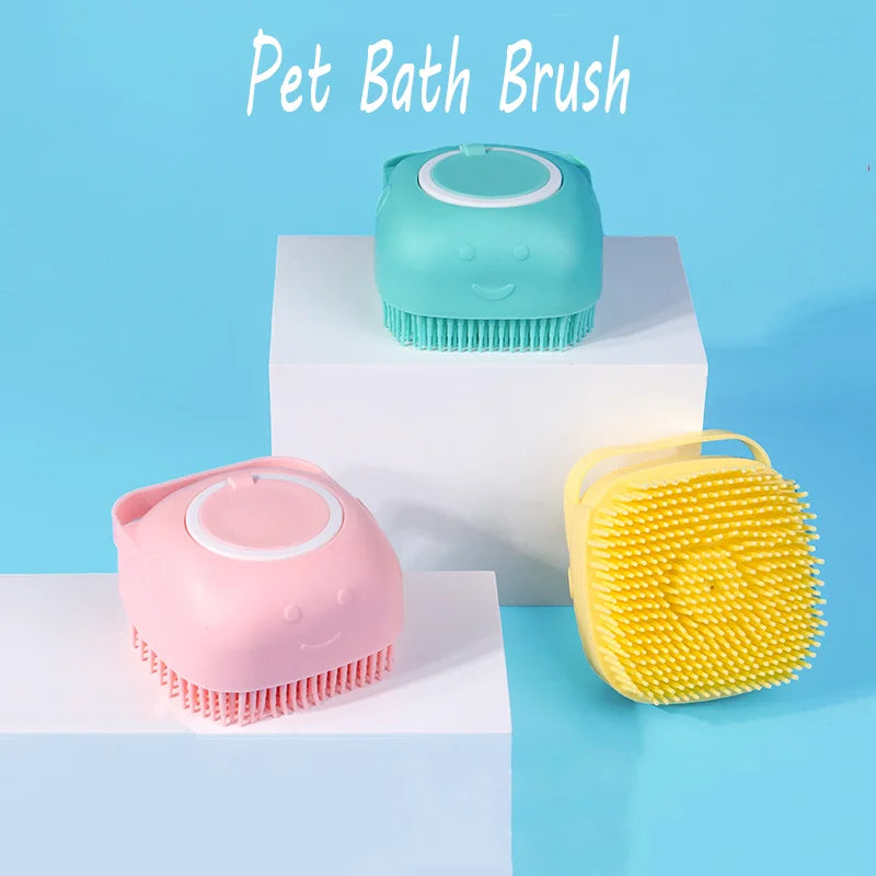 Silicone Bath Brush for Small and Large Dog 