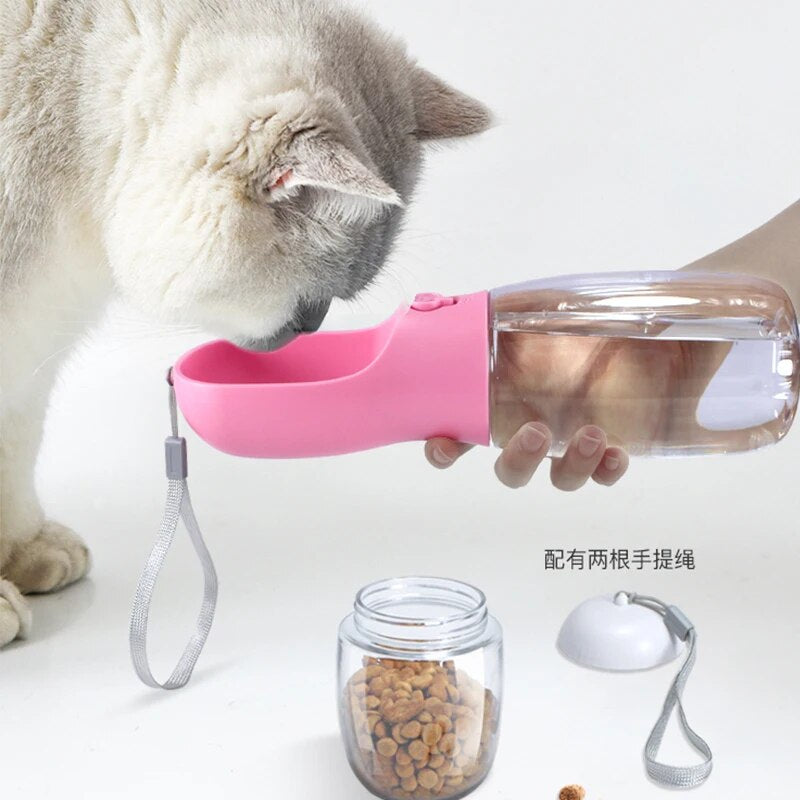  Portable Pet Dog Water and Food Bottle 